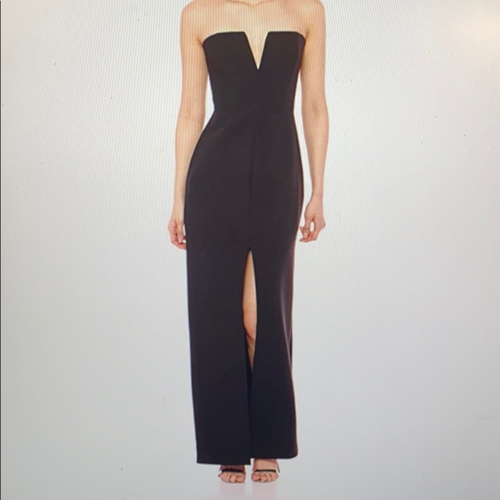 BCBGMAXAZRIA strapless gown